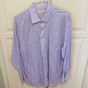 Men's Michael Kors Striped Blue Shirt